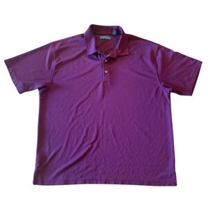 Cubavera Men's 2X Red Short Sleeve Polo Shirt Casual Solid Vtg resort vacation‎